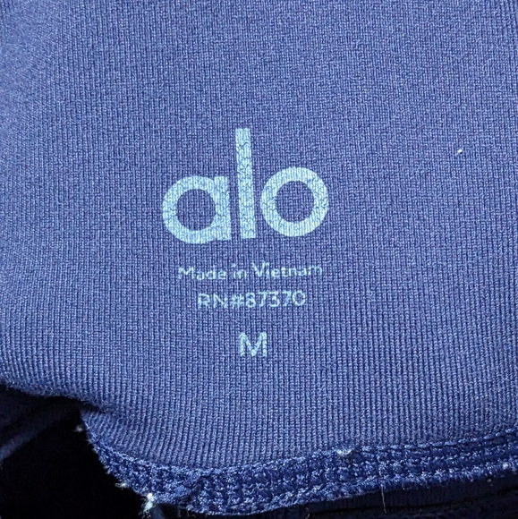 Alo Yoga High-Waist Continuity Yoga Leggings Full Length Blue Navy Size M - Picture 8 of 13